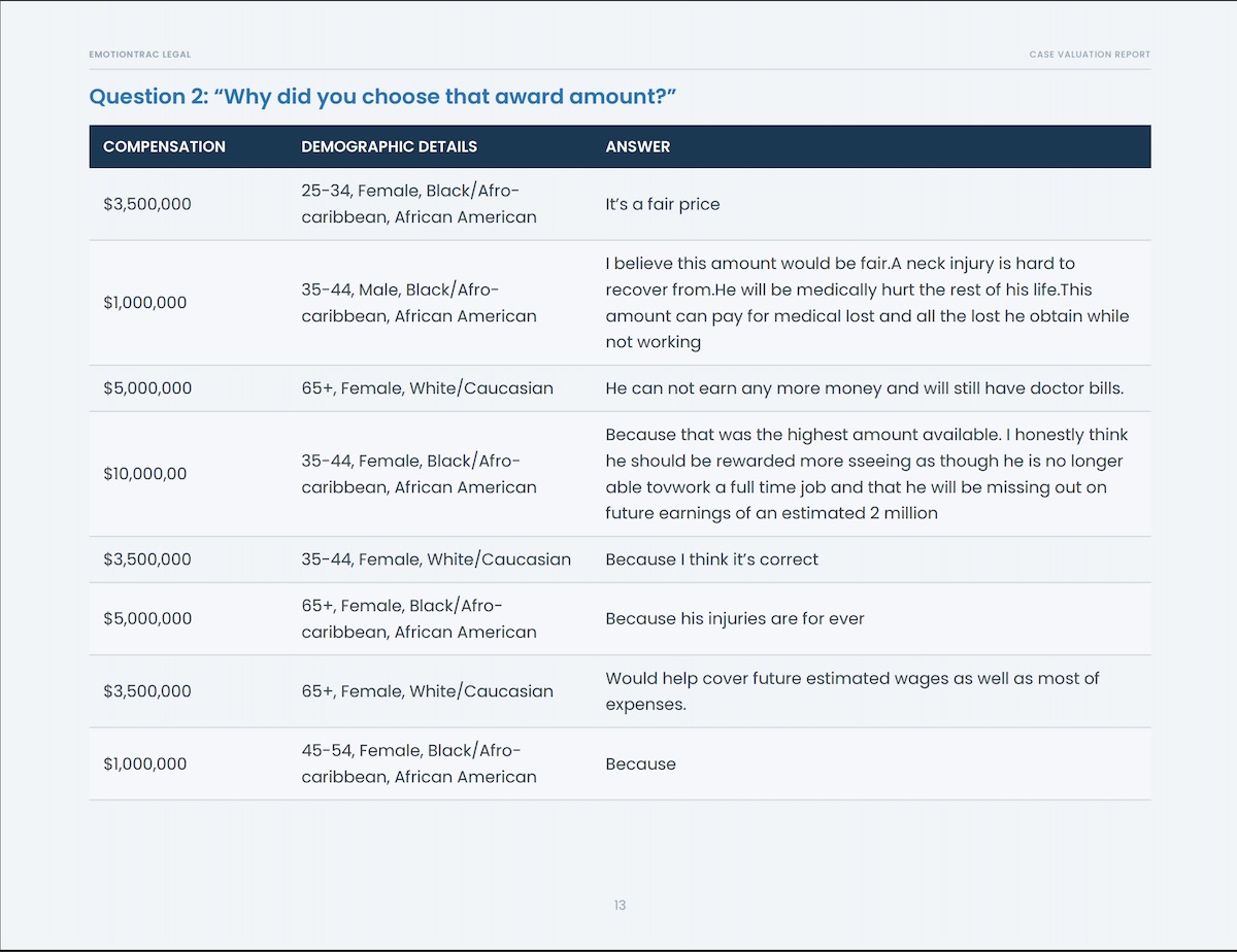 Mock Jury Report